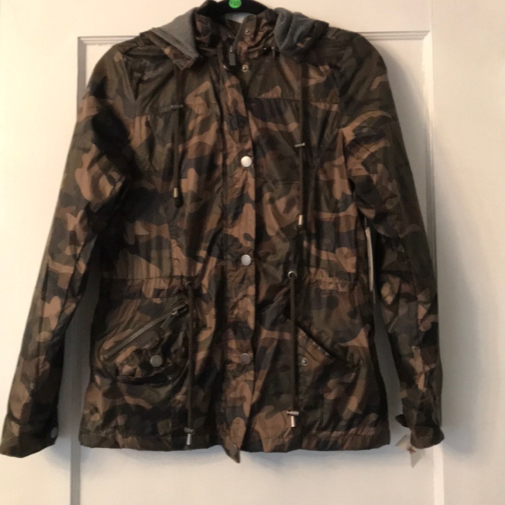 Camo rain jacket